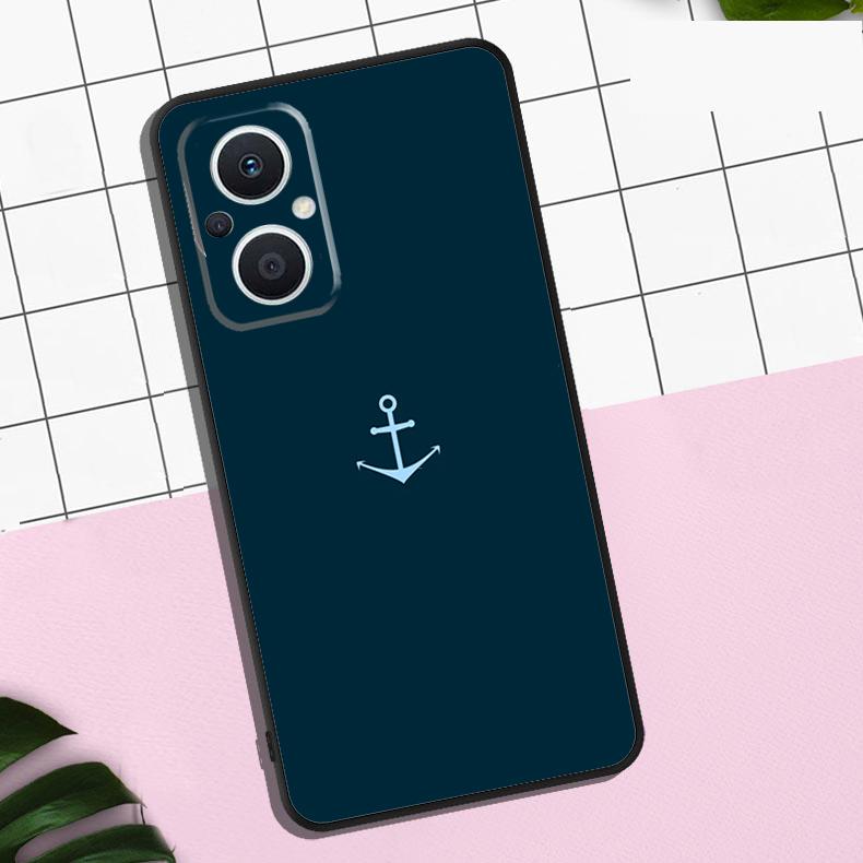 Nautical Anchor Boat Sea Case For OPPO Reno 13F 12F 11F 8T 7 8 10 11 12 13 Pro OPPO Find X8 X6 Pro X3 X5 Lite Cover