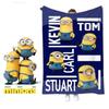 Minions Blanket With Cartoon Design For Bedroom And Lounge Use