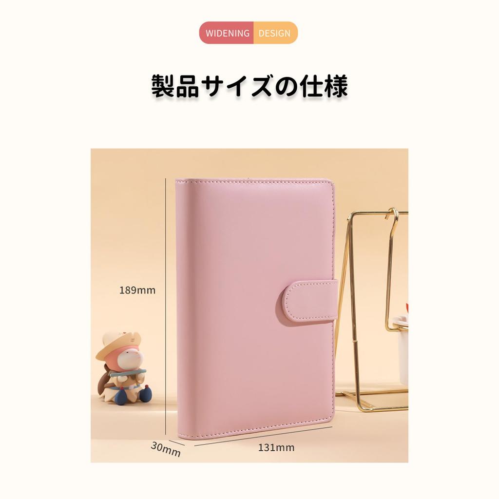 Seraphelix Household Management Pouch A6 Binder 6 Holes Labeled File 12 Pockets Storage Budget Management Tool Perfect for Money Management Business