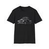1953 Chevy 3100 Pickup Truck T-Shirt Classic Hot Rod Outline Graphic Tee