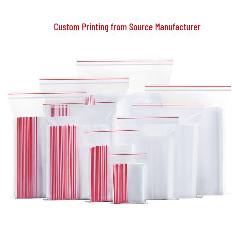 Clear Self-Sealing Plastic Storage Bags