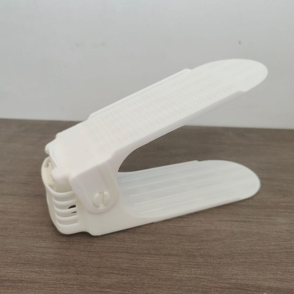 Регулируемая полка для обуви двухслойная полка для хранения держатель для обуви экономящий место домашний органайзер для обуви держатель для обуви для общежития своими руками белый 759₽