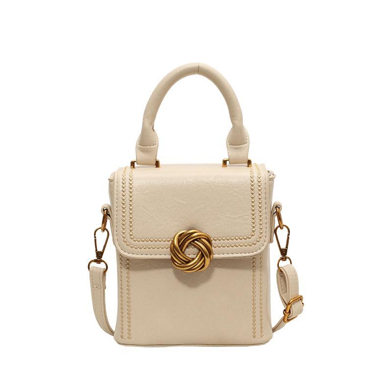 

Высококачественная ретро-сумка для женщин, новинка 2024 года, модная портативная сумка через плечо, универсальная повседневная сумка через плечо для поездок на работу one size белый