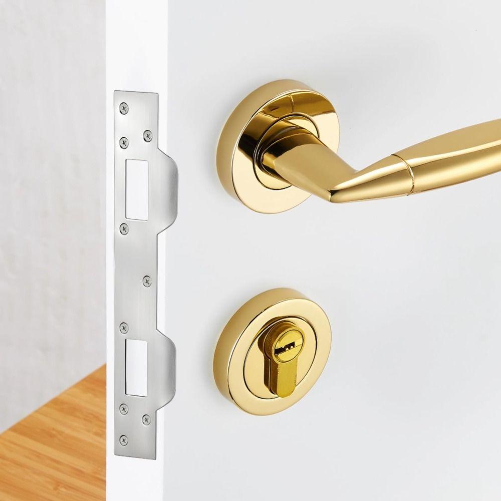 Metal Front Door Security Devices Double Holes Heavy-Duty Reinforcement Plate Door Jamb