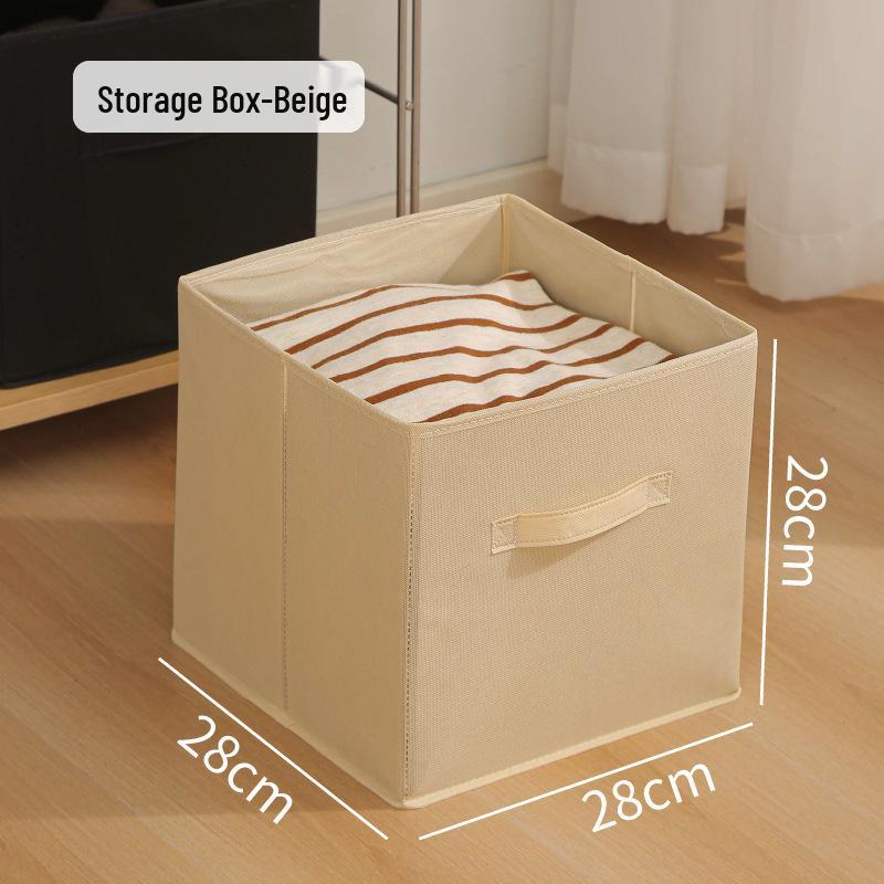 Stoff-Aufbewahrungsbox für Socken, Unterwäsche und BHs - Deckellos, Waschbar und Faltbarer Organizer