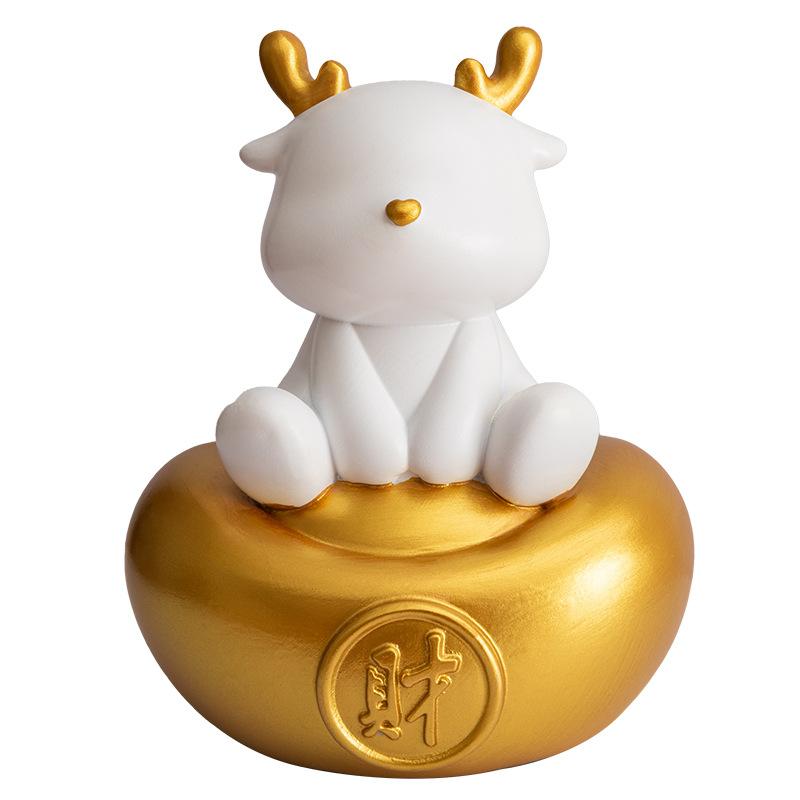 Creative New Year's Wealth Home Ornaments Mascot Living Room Entrance Desktop Decoration Housewarming New House Gift Ornaments