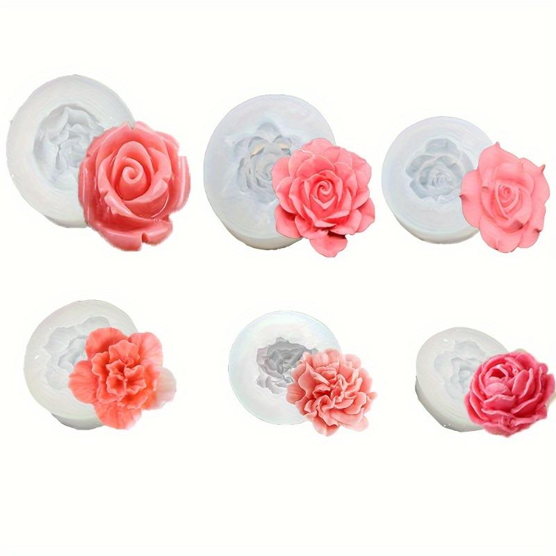 

3D Mini Rose Flower Silicone Candle Mold DIY Craft Resin Gypsum Cement Soap Mold Chocolate Cake Baking Mold Valentine s Day Gift