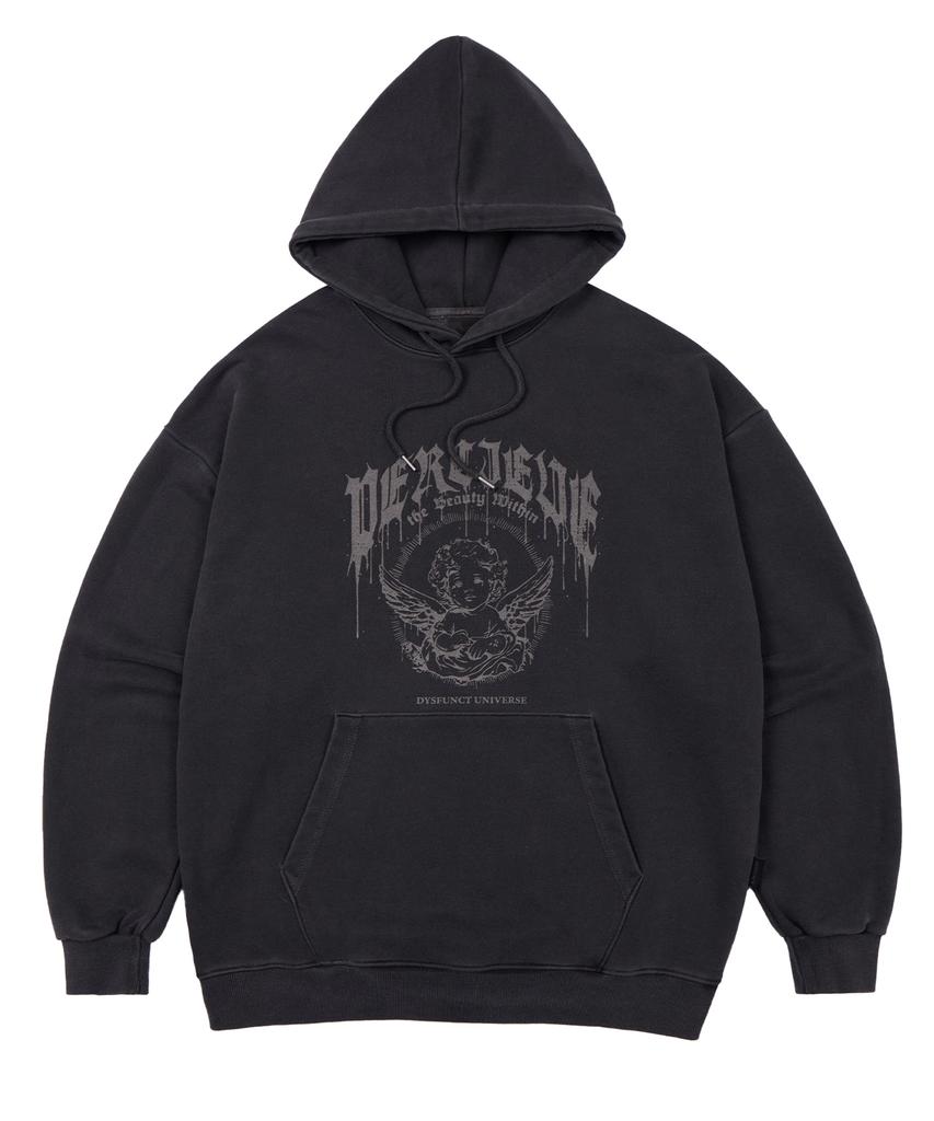 Angelic Pigment Hoodie(Charcoal)