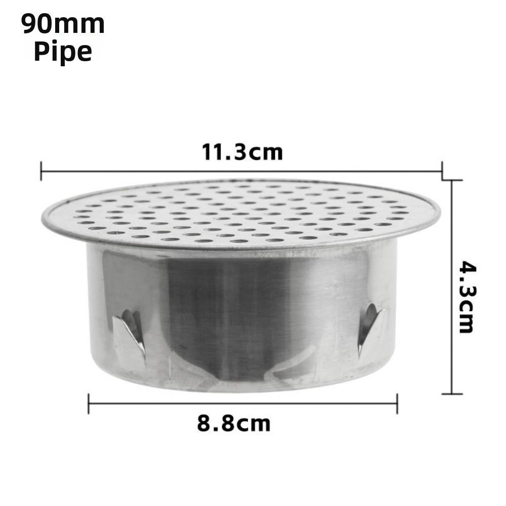 Round Hole Gutter Guard Net Anti-blocking SUS 304 Stainless Steel Anti Clogging Filter Secondary Drainage Vent