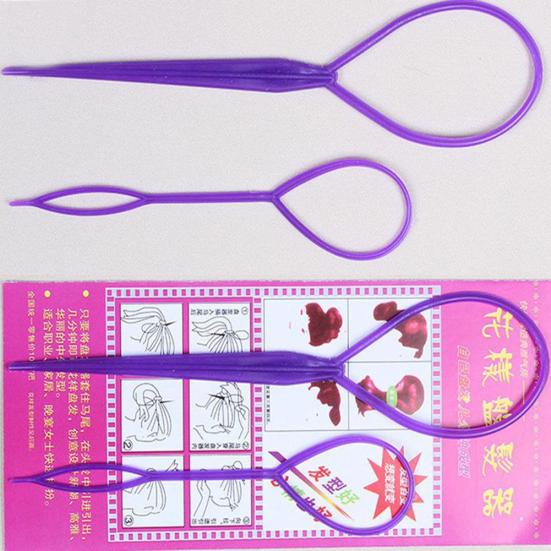 4Pcs Braid Ponytail Bun Maker Comb DIY Hair Styling Set