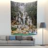 Anpassbares Naturwald-Wasserfall-Landschafts-Wandteppich-Dekorations-Wandbild-Wandteppich Wohnzimmer Leinwand-Wand-Wandteppich
