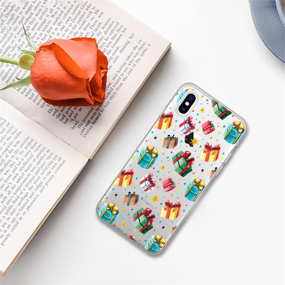 Christmas Cartoon New Year Gift Phone Case for iPhone 16 15 8 7 6 6S Plus X SE XR XS 14 11 12 13 Mini Pro Max Mobile Case