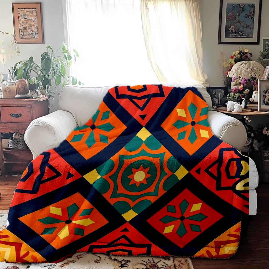 Bohemian Style Throw Blanket Southwestern Geometric Tapestry Vintage Woven Throw Blankets Upgraded Material Super Soft
