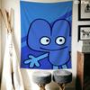 BFDI Game Wall Tapestry Aesthetic Wall Hanging Printed Fabric Blanket Decorative Tapestries for Bedroom Living Room Home Decor