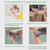 3D Fish Scale Baby Bath Sponge - Gentle Exfoliating Towel for Kids