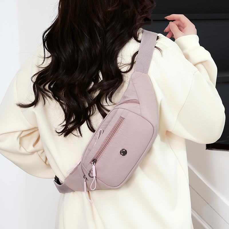 Damen Umhängetasche Wasserabweisende Nylontasche Multifunktionale Crossbody-Tasche Outdoor-Sport Bauchtasche