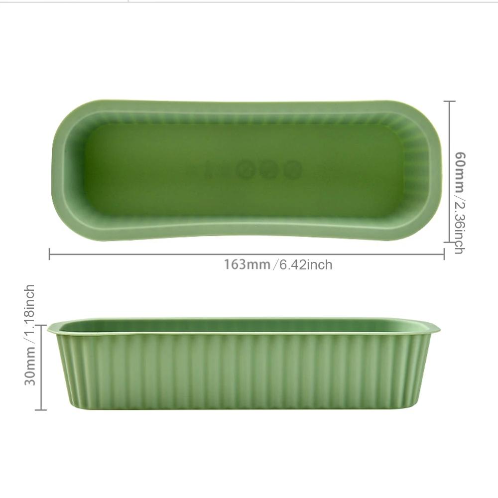 6Pcs Rectangular Silicone Mold Mini Loaf Baking Pans Candy Toast Mould Bread DIY Kitchen Supplies Cake Bakeware Pan Baking Tools