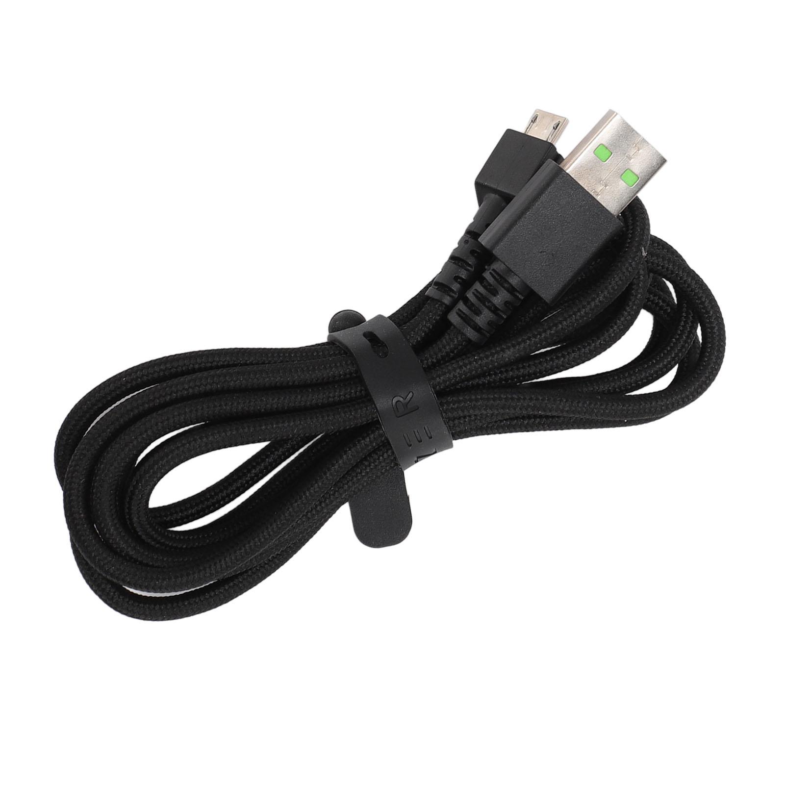 Charging Cable for Naga Pro Mouse   USB 5.9ft   Antiwear Nylon Metal Mouse   Cord for Replacement