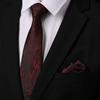 Men'S Formal Wear Retro Hong Kong Style Ruffian Handsome Tie Pocket Towel Set Personalized Big Flower Tide Business Hand Tie