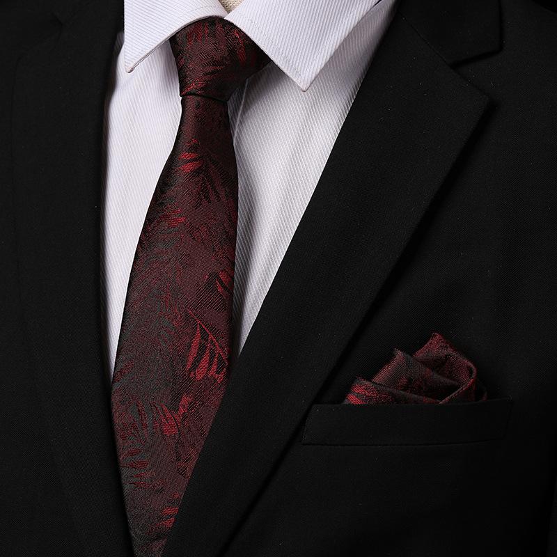 

Мужская Формальная Одежда Ретро Гонконгский Стиль Хулиган Красивый Галстук Набор Карманных Платочков Персонализированный Большой Цветок Модный Деловой Ручной Галстук