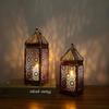 Retro Metal Iron Candle Stand No Candle Portable Wind Lights Scaldfish Candle Holder Home Decor