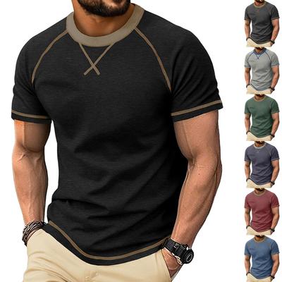 Mens T,Shirt Short Sleeve Cotton Shirts Casual Stylish Crewneck Shirts