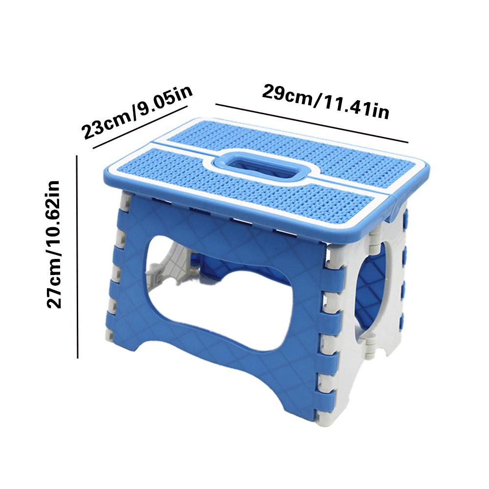23cm Multi Purpose Fold Step Stool Plastic Home Kitchen Foldable Easy Storage