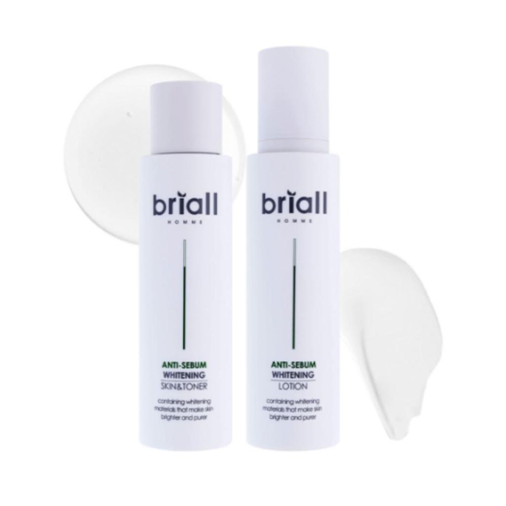 BRIOL Homme Anti‑Sebum Whitening 2‑Piece Set — 120 Ml + 120 Ml