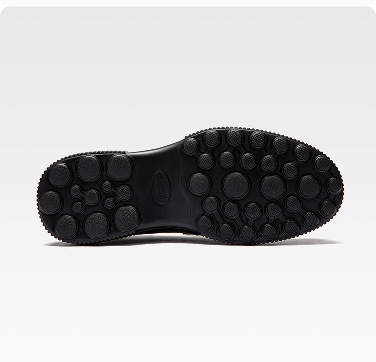 [Top layer cowhide] One foot loafers Cool and stylish thick soled casual leather shoes Business commuting men's shoes