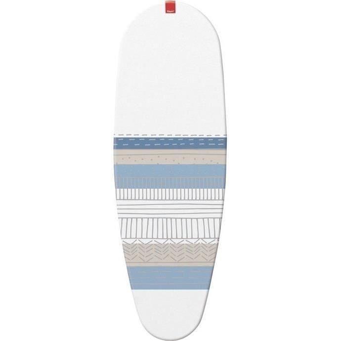 Housse Table À Repasser Premium Clip - 130 X 47 Cm - Blanc, Gris Et Bleu