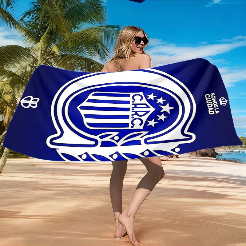 Rosario Central Crest Beach Towel, Quick-drying, Easy to Care for, Suitable for Both Fitness and Beach Vacations,Sports Essential