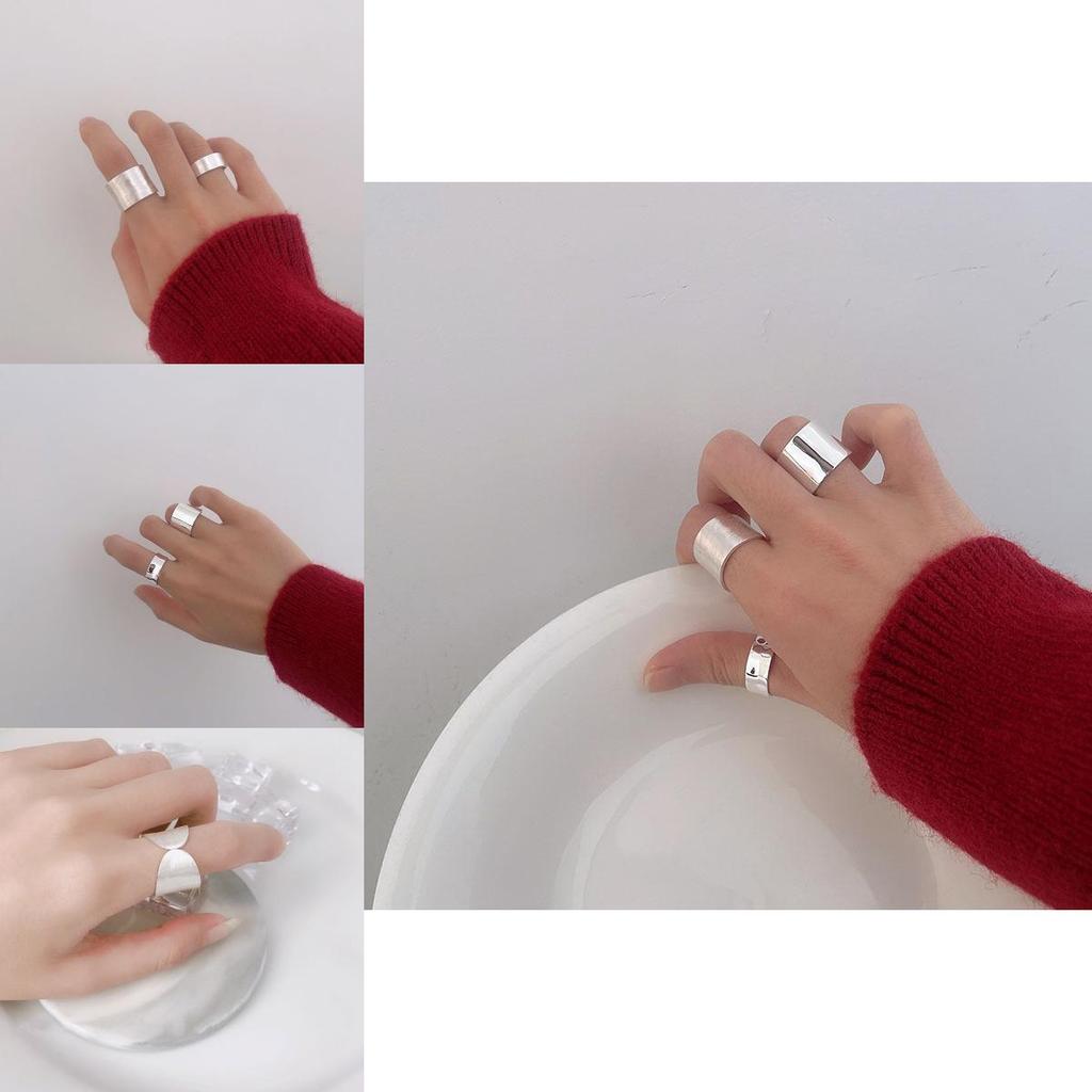 Eleganter Koreanischer Stil Verstellbarer Kupferring Für Frauen Mit Minimalistischem Geometrischem Design