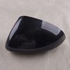 1 Pair Carbon Fiber Texture ABS Side Door Wing Mirror Cover Cap Fit for Vauxhall Corsa D E 2014