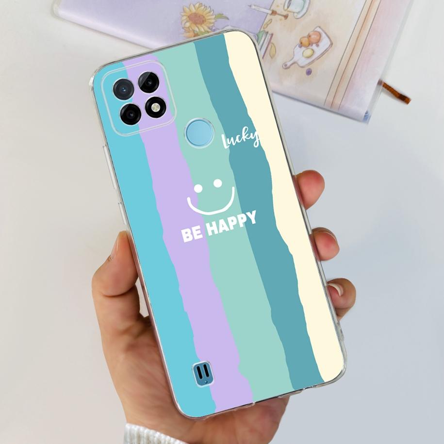 For Realme C21Y Case Realme C21 Phone Case 2023 New Printed Soft Back Cover For Realme C25 C25S C25Y RealmeC21Y Shockproof Coque