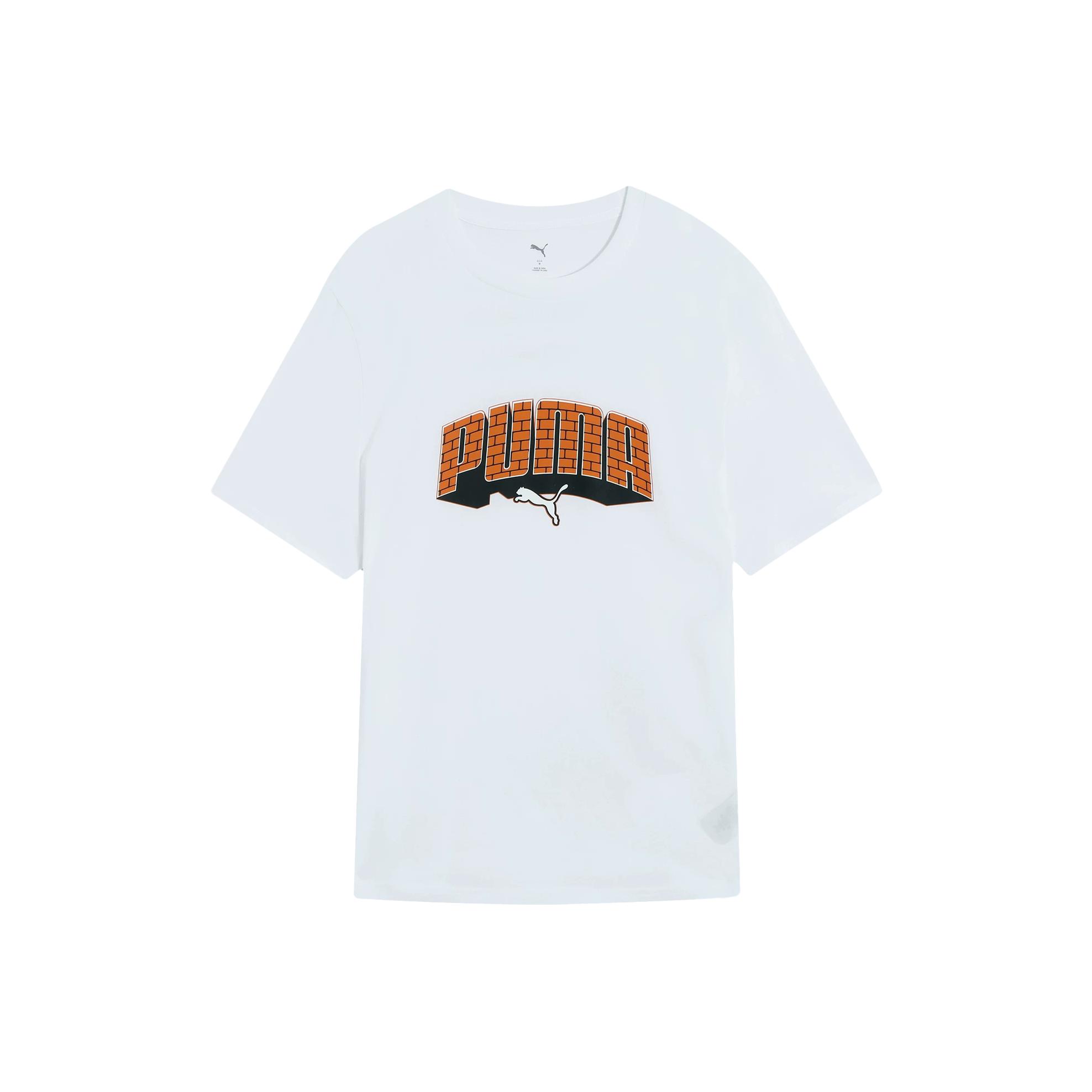 

Puma Graphics Hip Hop Comfortable Skin-Friendly Round Neck Short Sleeve T-Shirt Men tops 633791-02 L