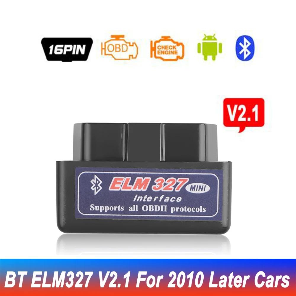 Mini Bluetooth ELM327 V2.1 V1.5 Auto OBD Scanner Code Reader OBDII Protocols Car Diagnostic Tool Super ELM 327 For Android Phone