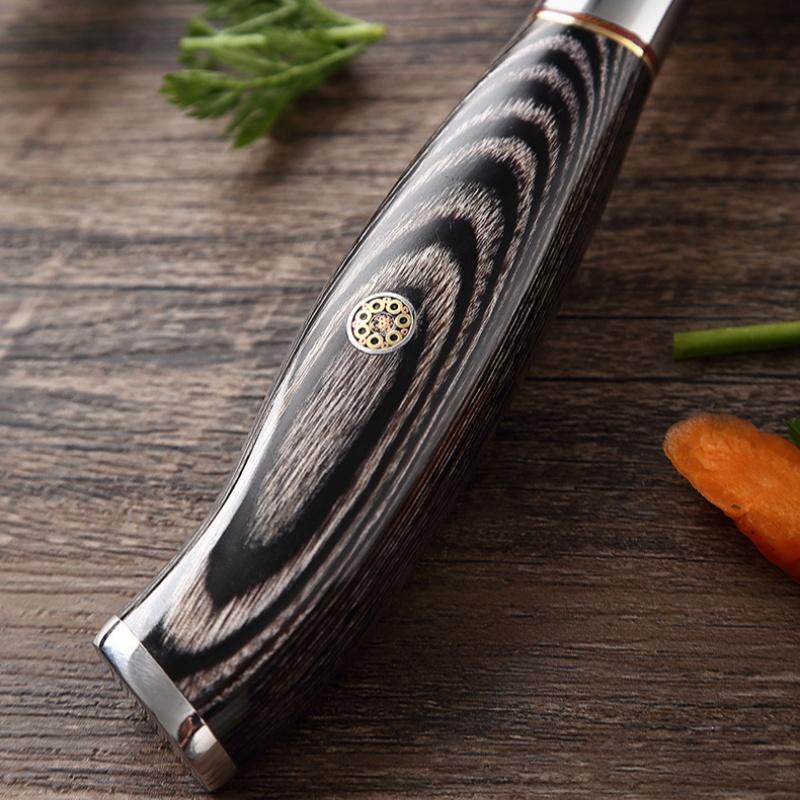 5 Inch 67 Layers Damascus Steel Kitchen Fruit Knives Paring Knife Cutter