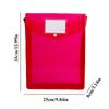 A4 Transparent Lightweight File Bag Portable Waterproof Folder Document Holder Large Capacity Button Storage School Test Paper