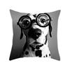 VIKAMA Minimalist Black White Cushion Cover Aesthetic Geometric Print Sofa Pillow Cover Living Room Car Soft Home Decor