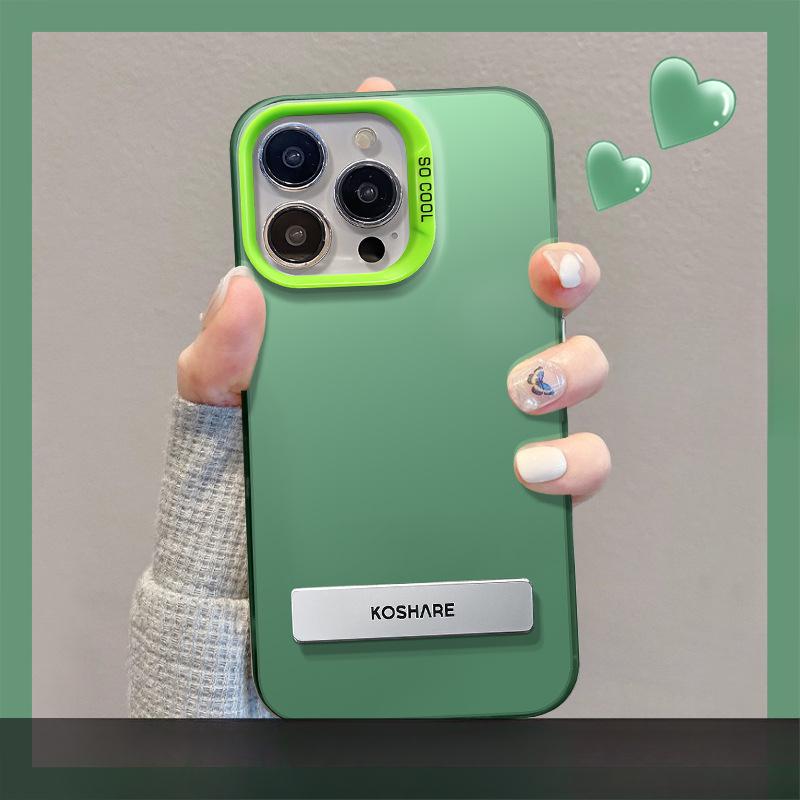 Applicable To Apple 15 Mobile Phone Case Iphone14promax Shell Bracket 13 Color Silver Matte 12 Full-cover Soft Edge Xs