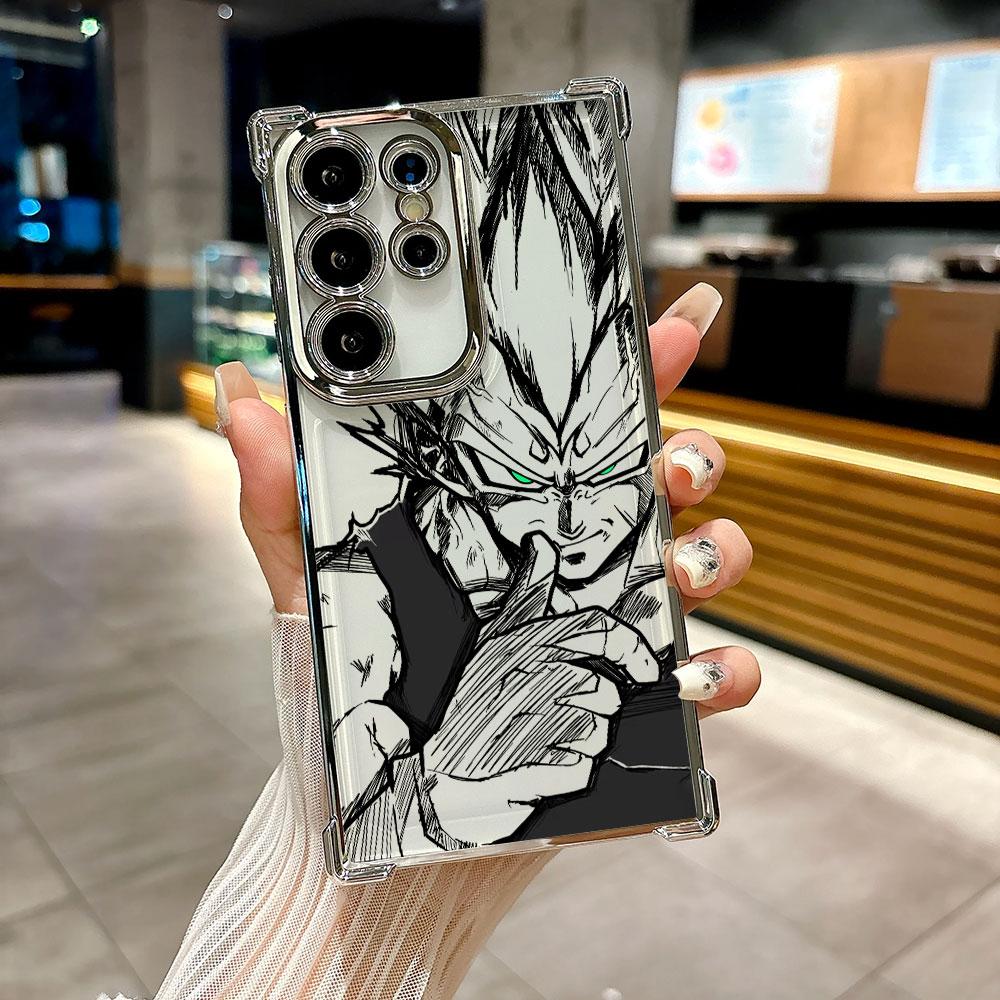 Cover Anime Dragon Ball per Galaxy S26 Ultra Custodia Telefono GOKU VEGETA per Samsung S26 S25 S24 S23 S21 Ultra S20 FE S25 Plus Cover