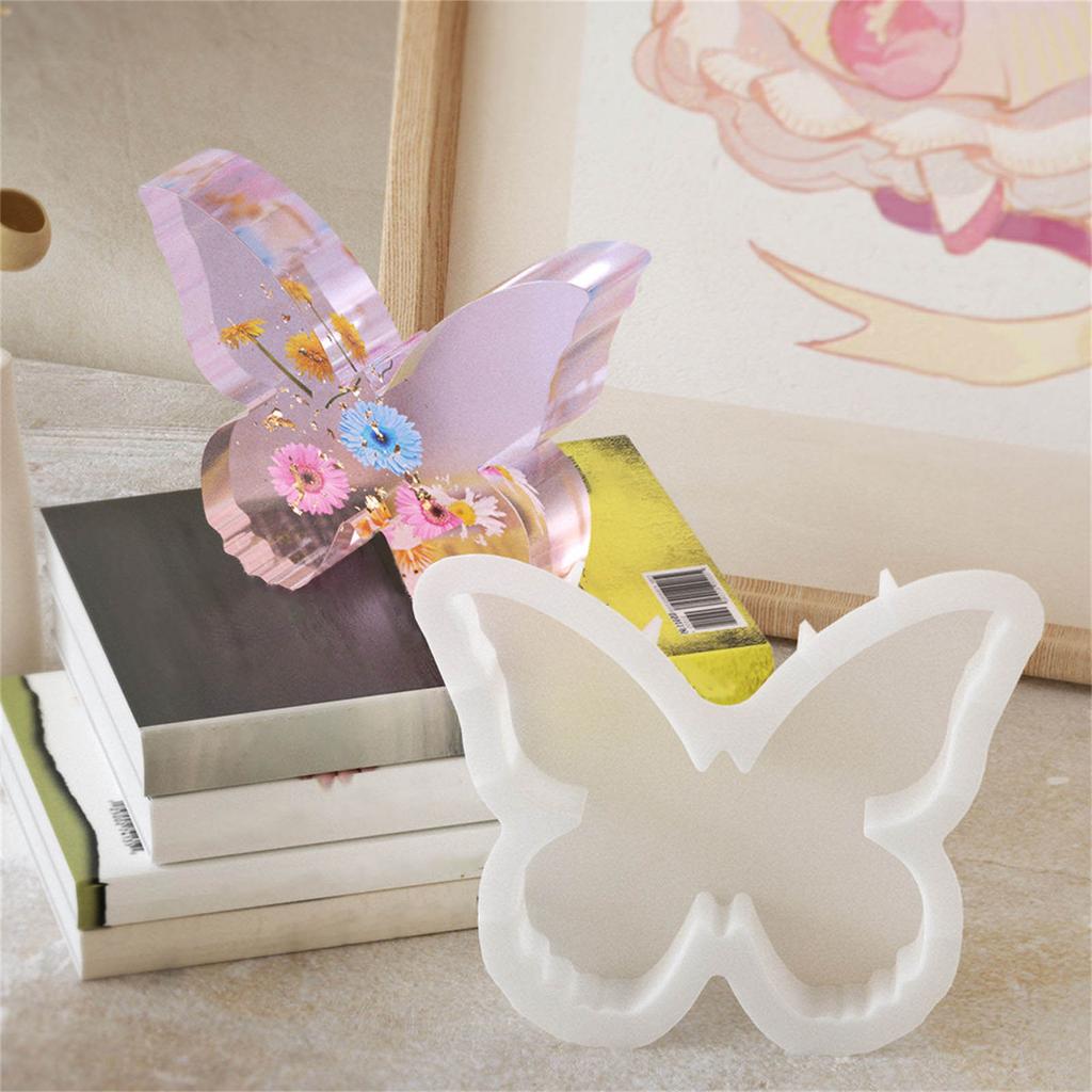 Creative Butterfly Bookend Sturdy Silicone Mold Accessory for Craft Sipplies Lovers and Home Decoration Daily Use