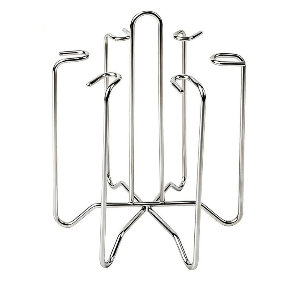 Non Slip Coffee Mug Holder Stainless Steel Cup Storage Shelf Cup Organizer Drinking Accessory Stainless Steel