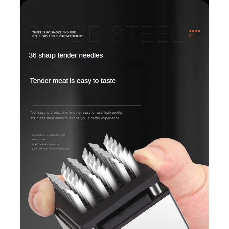 1pc, Premium 304 Stainless Steel Meat Tenderizer Needle For Home Kitchen - Ideal For Steak Chop, Kitchen Utensils, Kitchen Supplies