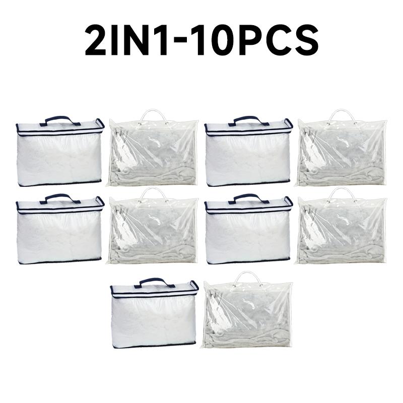 Transparent PVC packaging bags portable bedding blanket packaging pillowcase storage bag