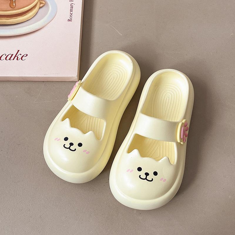 Mary Jane coole Hausschuhe Damen Sommer neue Outdoor-Katze dicker Boden rutschfest Taschenkopf coole Hausschuhe Tide