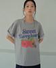 Wednesday Oasis For Woman Sweet Berry Heart Short Sleeve T-Shirt_Melange Gray(Wb6Tp28)