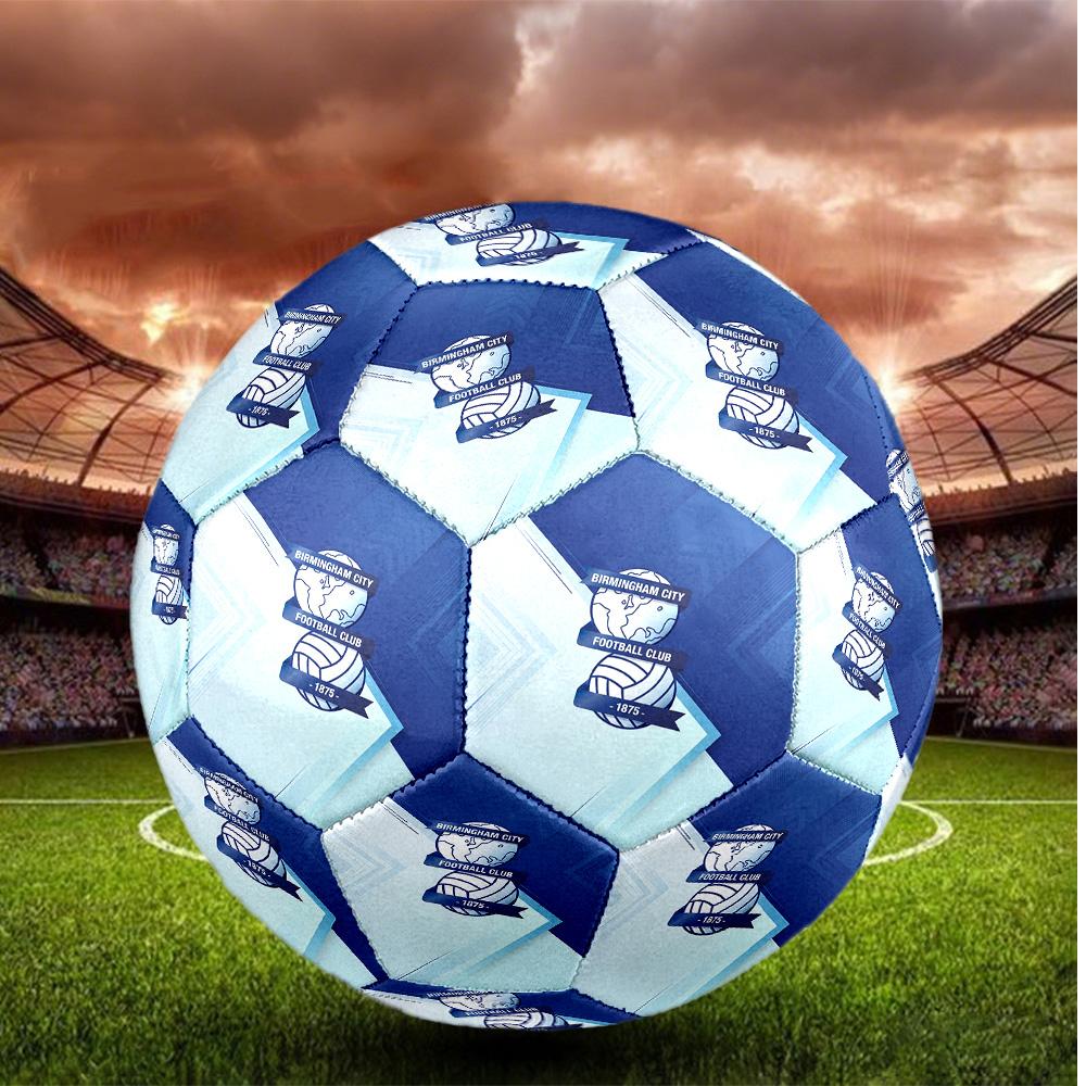 Birmingham City Taglia 5 Pallone da Calcio Alta Elasticità Pallone da Calcio Per Competizione All'aperto Allenamento Quotidiano Gioco