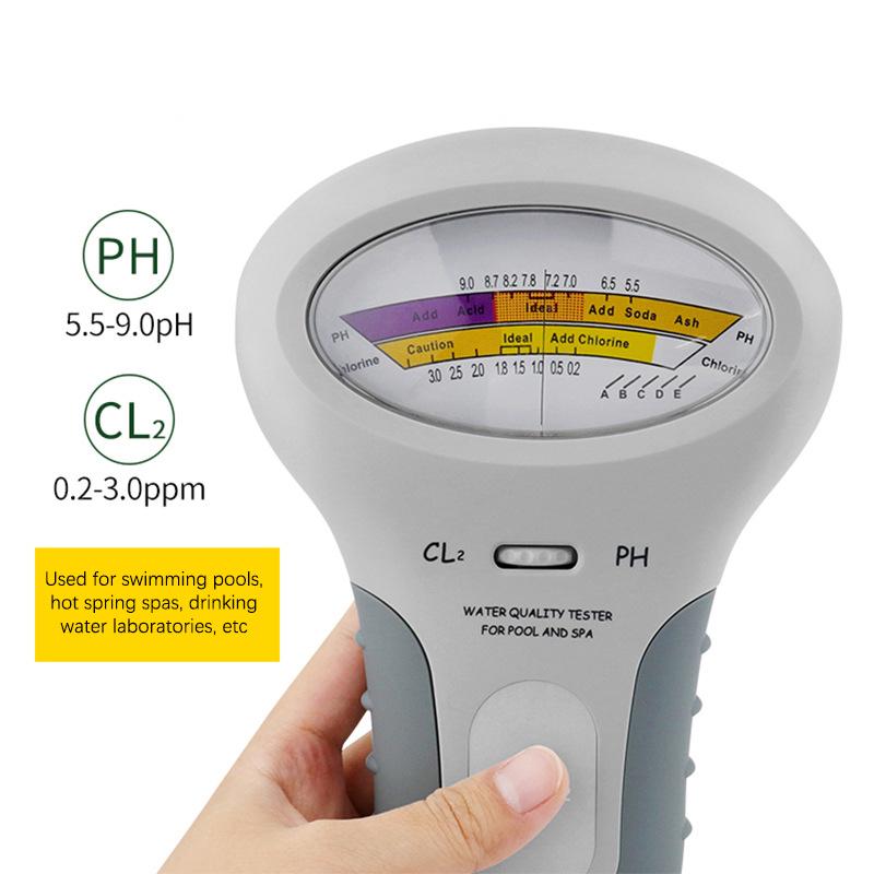 2 In 1 Ph Chlorine Meter Ph Cl2 Tester Swimming Pool Aquarium Water Quality Testing Tools Chlorine Measuring Device