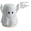Middle Finger Ghost Toothpick Box, Halloween Ghost Toothpick Holder Dispenser, Dental Floss Swabs Toothpick Container for Kitchen Countertop
